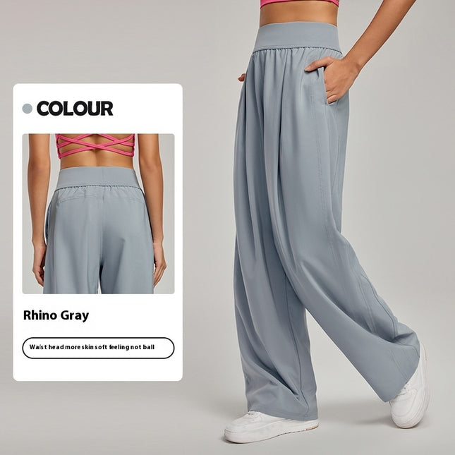 High Waist Loose Slimming Breathable Sports Trousers