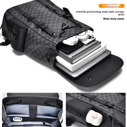 Curved Shoulder Strap New Casual Business Travel Backpack