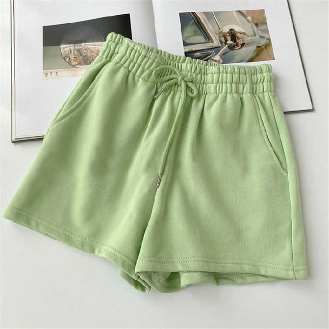 High Waist Loose Thin Versatile Wide Leg A-line Short