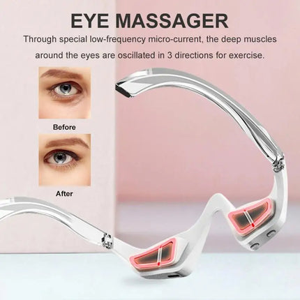 3D Eye Beauty Instrument Micro-Current Pulse Reduce Wrinkles And Dark Circle Remove Eye Bags Tool