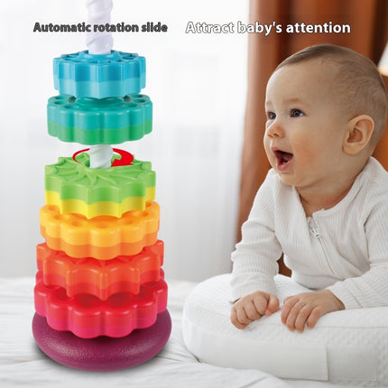 Rotating Tower Toy Baby Early Education Intellectual Development Intelligence Ferrule