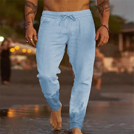 Cotton Linen Loose Beach Pants