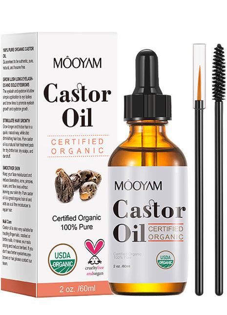 MOOYAM Castor Oil | Hair, Eyebrow & Eyelash Nourishing Care Oil (60ml)