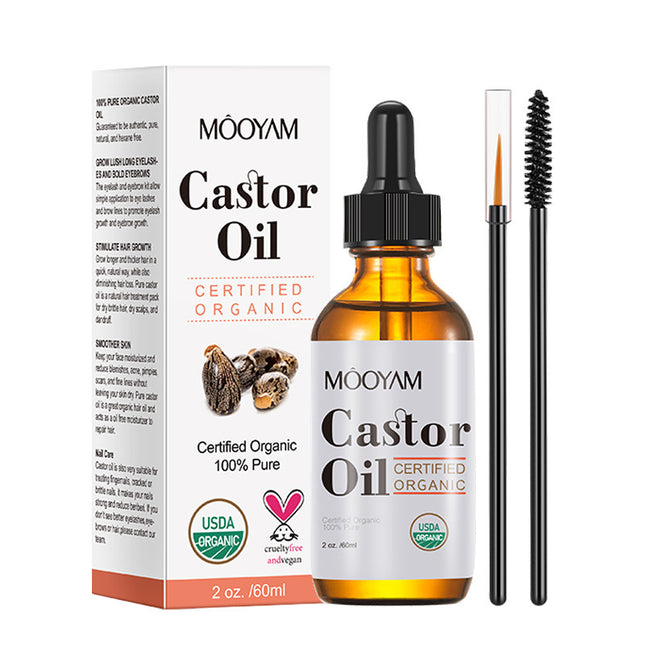 MOOYAM Castor Oil Hair Eyebrow Eyelash Care