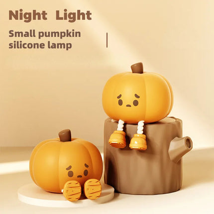 Home Decor Halloween Pumpkin Night Light Soft Silicone Lamp