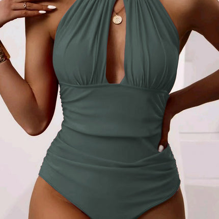 New One-piece Halter Hot Spring Swimsuit
