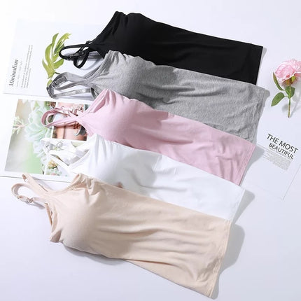 Modal Long Sling Vest Inner Wear-free Bra Top