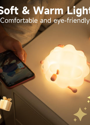 Cute Sheep Silicone Night Lights Touch Sensor