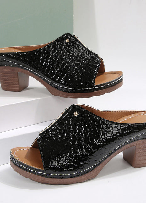 Women's Peep Toe Slippers Plus Size Wedge Sandals