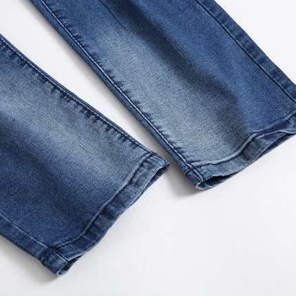 Elastic Slim-fitting Small Straight Jeans