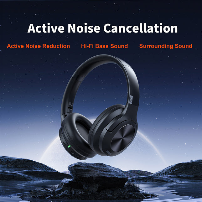 ANC Gaming Wireless Bluetooth Headset with Active Noise Cancellation