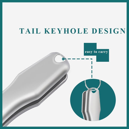 Splash-Resistant Stainless Steel Nail Clipper Set