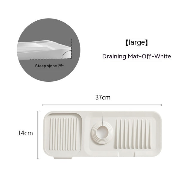 Faucet Silicone Mat Anti-splash with Drain