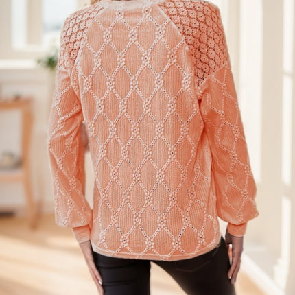 Ladies Casual Long Sleeve Round Neck