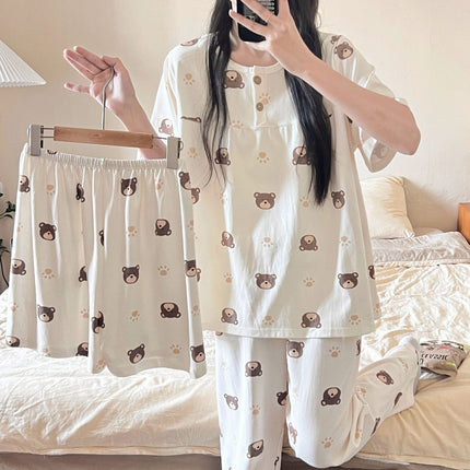 3-piece Cotton Pyjamas Set