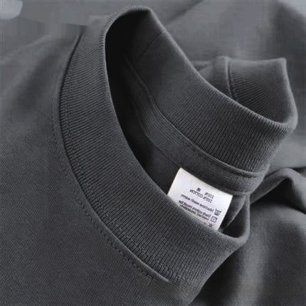 High Quality Pure Cotton Heavy Loose Bottoming Basic T-shirt