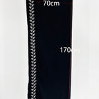 Black Embroidered Headscarf