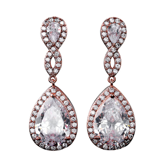 AAA Zircon Drop-shaped Earrings