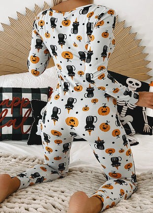 ハロウィン 長袖ロンパースパジャマ