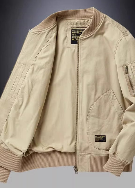 Chaqueta piloto de béisbol de primavera y otoño para hombre