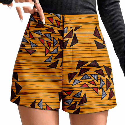 African Duplex Cotton Batik Shorts