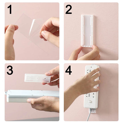 Self-Adhesive Wall Socket & Cable Organizer