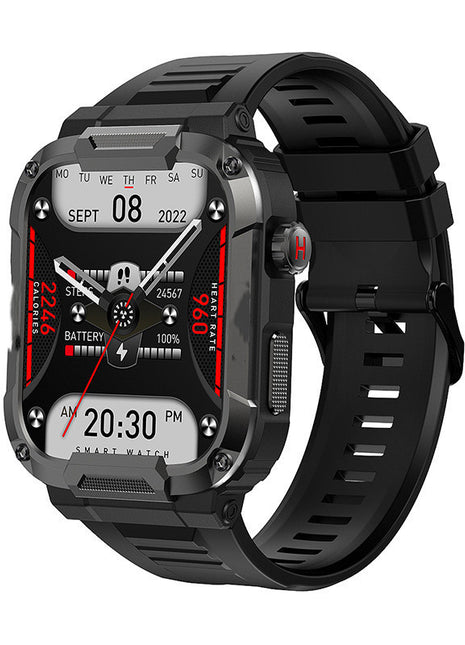 Reloj inteligente MK66 con llamada Bluetooth, batería grande de 400 mAh
