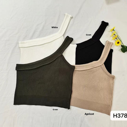 Irregular Shoulder Summer Vest