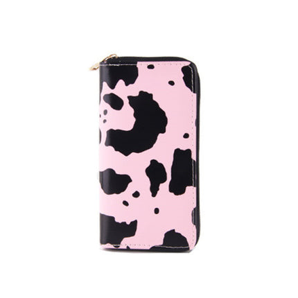 Cow Pattern Long PU Wallet