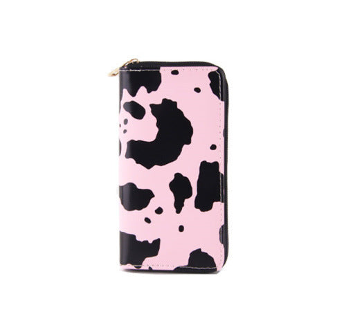 Cow Pattern Long PU Wallet