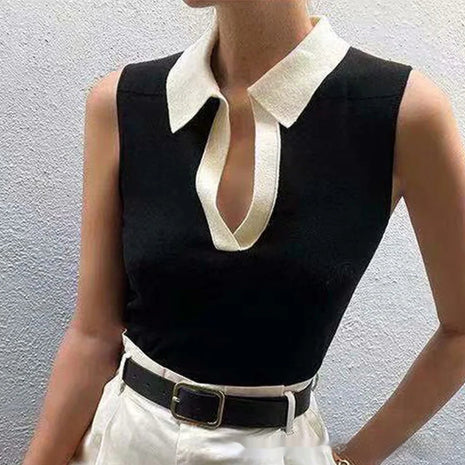 Round Neck Pullover Knitted Top