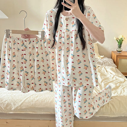 3-piece Cotton Pyjamas Set