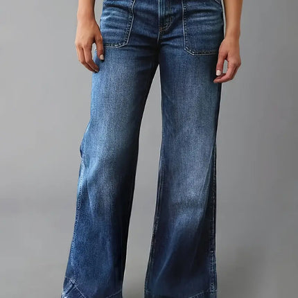 Retro High Waist Straight Loose Slimming Jeans