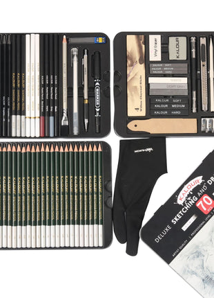 70pcs Sketch Pencil Set with Iron Box