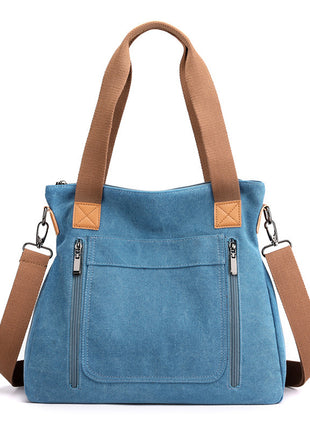 Women Canvas Tote Bag – Large Capacity Shoulder Bag
