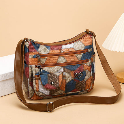 Sewing Thread Casual Crossbody Bag