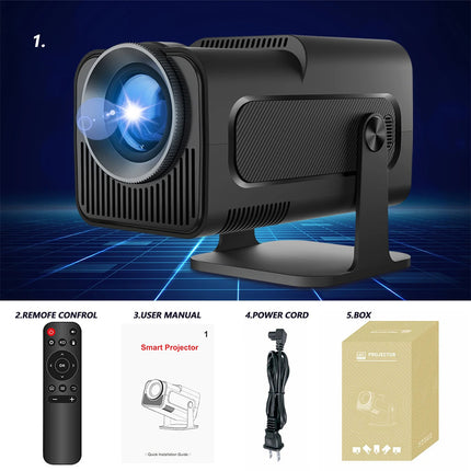 HY320 Mini Smart Portable Projector (4K Support | Android 11)