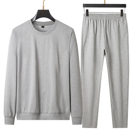 Spring And Autumn No Metal No Drawstring No Pocket Suit Casual Sweatshirt Trousers