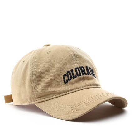 Japanese Fashionable Retro Letter Embroidery Cap