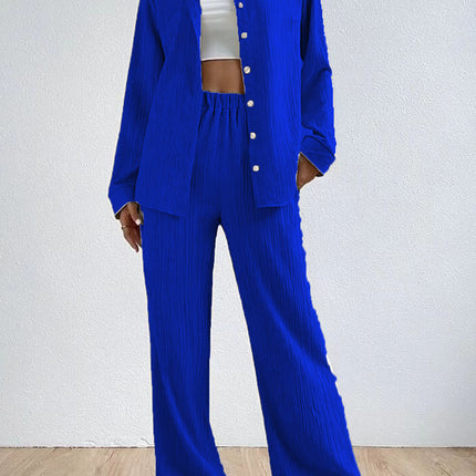 Fashion Casual Drawstring Trousers Two-piece Suit