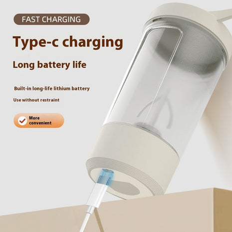 Vaso mezclador de proteínas eléctrico recargable por USB de 400 ml