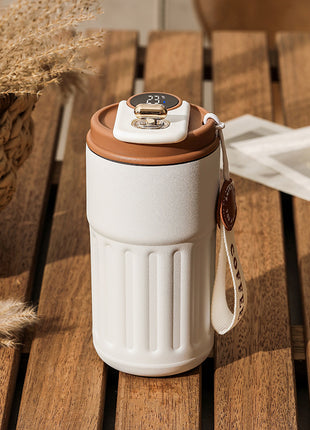 スマートデジタル保温ボトル – ステンレス製保温コーヒーマグ (450ml)