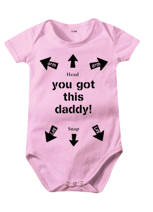 Cotton Baby Siamese Triangle Romper - 0-24 Months