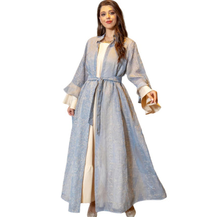 Evening Ruffle Sleeve Two-piece Suit Dress