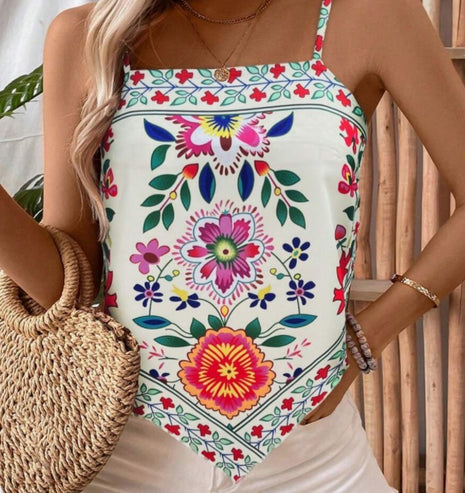 Printed Green Plant Positioning Top