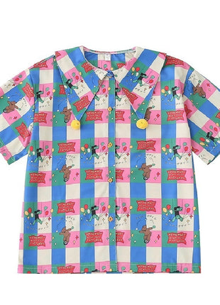 قميص سيرك الفتاة الغريبة الذكية