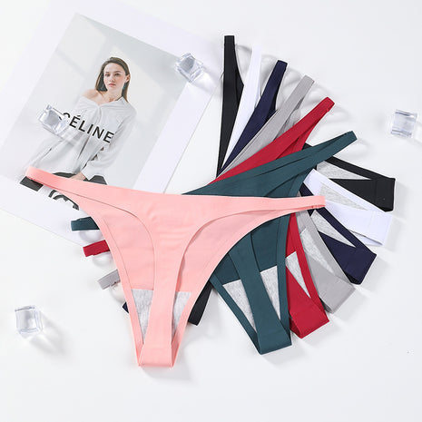 Low Waist Ice Silk Quick-drying Thin Belt Seamless T-back