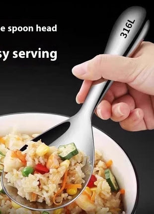 ملعقة ستانلس ستيل بمقبض طويل كبيرة للمنزل