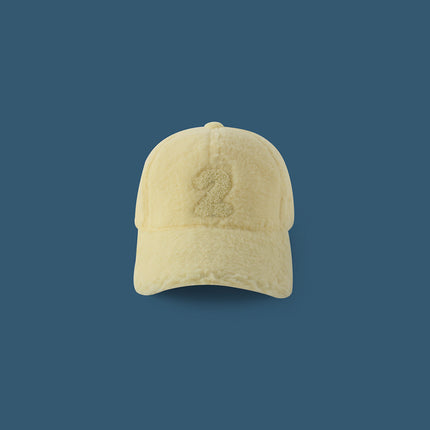 Numbers Lamb Wool Plush Hat