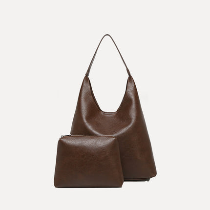 Casual Faux Leather Tote Bag